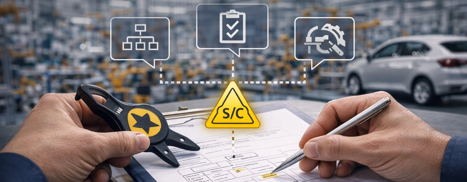 VDA – Popis procesu stanovení zvláštních charakteristik