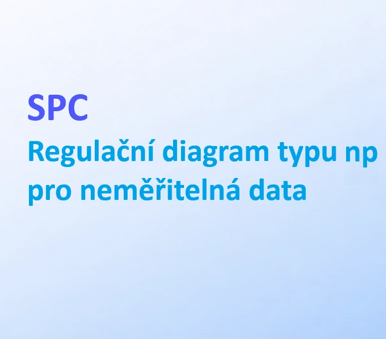 SPC - Regulační diagram typu np pro neměřitelná data 