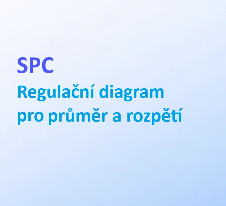 SPC - Regulační diagram pro průměr a rozpětí 