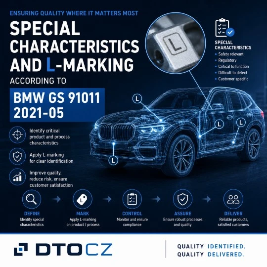 Special Characteristics and L-Marking according to BMW GS 91011 (2021-05)